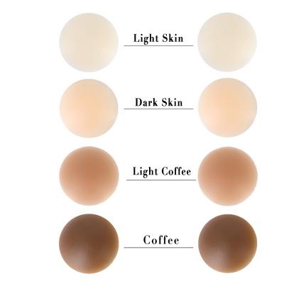 China 2022 Invisiable Adhesive Nipple Cover Reusable Silicone Bra Invisible Boob Tape For Matte Skin Women Breast Stickers Pies Chest Covers for sale