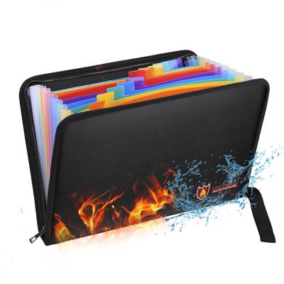 China Foofire Fireproof File Folder Organizer A4 Expanding File Folder Waterproof Important Document Organizer A4 Multicolored for sale