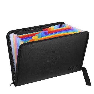 China OEM Rainbow A4 Fire Resistant File Folder 12 Pockets Fiberglass for sale