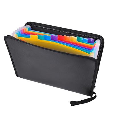 China Fireproof A4 Size 12 Pockets Expandable File Folders for sale