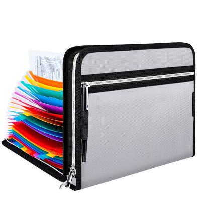 China Expandable Fiberglass Waterproof Fireproof File Folder With 24 Pocket for sale