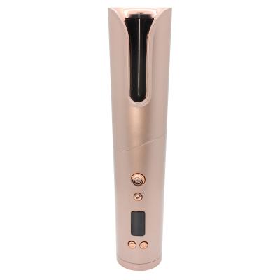 China Hot Popular Mini Rechargeable Automatic Cordless Hair Curler Button 120 Minute Hair Curler Automatic Ion Switch for sale