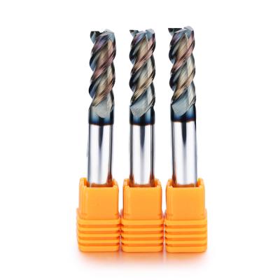 China CNC Process CNC Lathe Cutting Tools 3 Flute Carbide Flat Bottom End Mills For Metal Cutting for sale