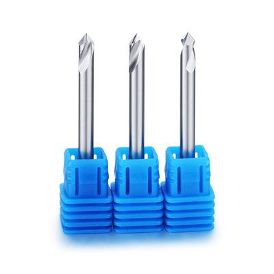 China Metal 90 Degree Drilling Degree 2 Flute Fixed Point Carbide Drill Bits Cutter Solid Chamfering Cutter For Aluminum Wholesale for sale