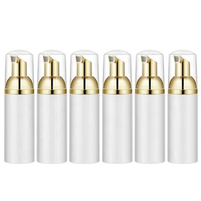 China High End Shampoo 50ml Foam Bottle With Gold Pump For Soap Shampoo (1.7 oz) for sale