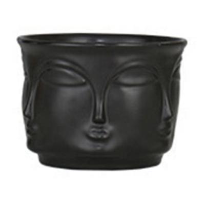 China Europe Multi-face Planter Flower Face Pot Ceramic Succulent Vase For Christmas Home Decoration Gifts for sale