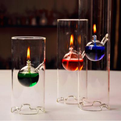 China Heating Treatment Classic Borosilicate Glass Kerosene Lamp For Home Decoration for sale