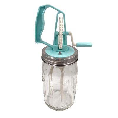 China 1L Beverage Glass Manual Butter Churn for sale