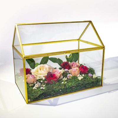 China European Chamber Planter Shaped Mini Glass Greenhouse for Fern Moss Miniature Fairy Garden Gift Succulent for sale