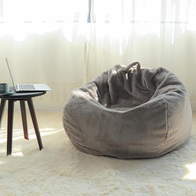 China Bean Bag Chair Luxury Faux Fur Bean Bag Soft Cover Only Removable Cover Customized for sale