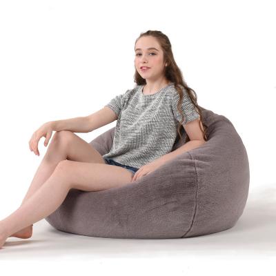 China Removable Living Room Luxury Bedroom Blanket Faux Fur Cozy Bean Bag Sofa Chair Cover Unfilled Cozy Bean Bag for sale