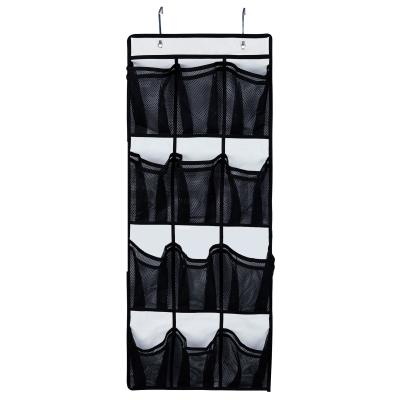 China Sustainable 12 Pockets Vver The Hanging Door Shoe Organizer Storage Shoe Organizer for sale