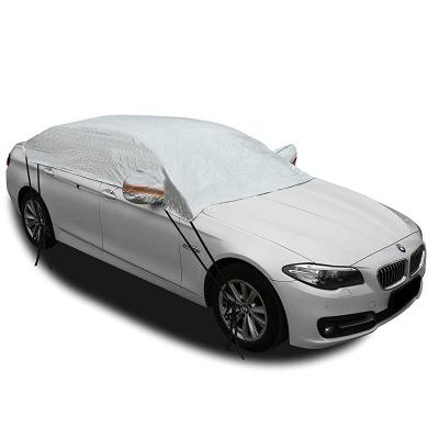 China Hot Sale Amazon Car Exterior Protection PEVA Car Cover Half Plastic Car Accessories By Yaheng for sale