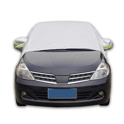 China Yaheng Car Exterior Protective Car Cover PEVA Durable Waterproof Plastic Half Car Cover Car Accessories for sale