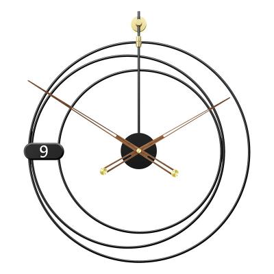 China Metal Large Minimalist Wholesale Home Wall Clock Decor Nordic Modern Large Wall Clock for sale