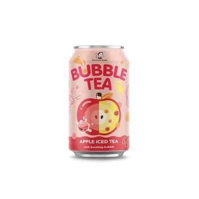 China Taiwan lady hong 315ml natural popping bubble milk drinks tea canned drink for sale