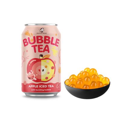 China Taiwan Jumping Boba 320ml With Apple Juice Tea Round for sale