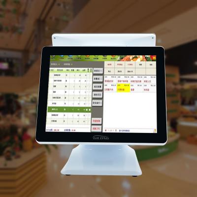 China 15 Inch Cash Register Retail Store Touch Screen Payment Restaurant Terminal Machine All In One POS Bank POS One Rack 15Inch Systems/Customization for sale