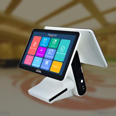 China High Quality All POS Cash Register Machine In One POS Equipment Wide LED Screen For Supermarket 15.6