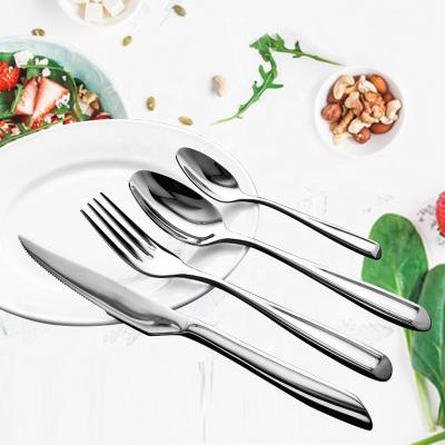 China Sustainable Promotional Stainless Steel Cutlery Set Plating Spoons Fork Knife Cutlery Set for sale