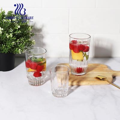 China Modern Africa Latin America Markets 9oz Popular Glass Cup 8109 Tumbler Glass For Beverage Juice Drinking for sale