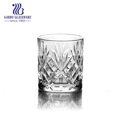 China High Quality 11oz White Soda Lime Glass High Quality Transparent Etched Glass Mug for sale