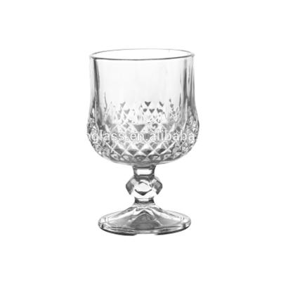 China Wine Cups Engraved Cup Rock Drinkware Whiskey Glass Martini Glass Set 6pcs With Diamond Designs Wine Brandy Drinking for sale