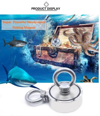 China Industrial Magnet Double Side Fishing Magnet Kit with Super Strong Magnet for Pulling 400 lbs, Gloves, Ropes, Wire Lockers and Carabiners for sale