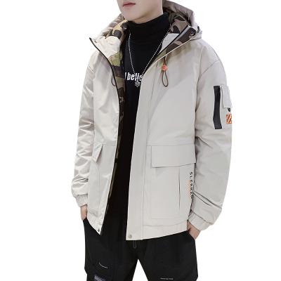 China High Quality Mens Plus Size Hooded Padded Stripper Down Jacket Plus Size Men's Jacket for sale