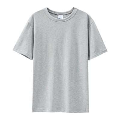 China Wholesale Heavy 100% Cotton 250G Anti-Wrinkle White T-Shirt For Men Street Use Solid Round Neck Sports Tee for sale