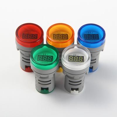 China Measure frequency digital tube hertz 22mm small led round electronic mini digital display hertz frequency meter indicator light measurement for sale