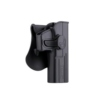 China Durable Tactical Amomax OWB Polymer Holster with Belt Clip Drop Leg Rig Holster for Shooting or Hunting for sale