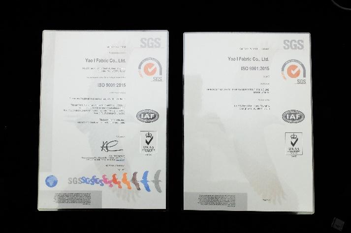 ISO9001 - YAO-I FABRIC CO., LTD.