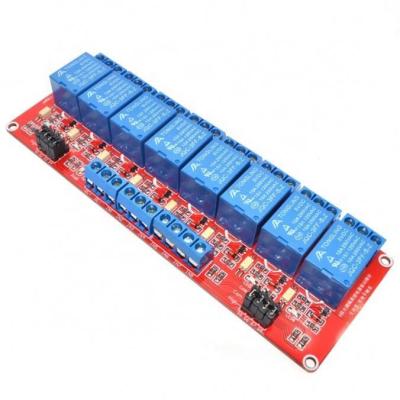 China 8 Channel 5V Relay Module Panel Shield With Optocoupler Support High And Low Level Relay Trigger 5V12V24V 8 Channel Module for sale