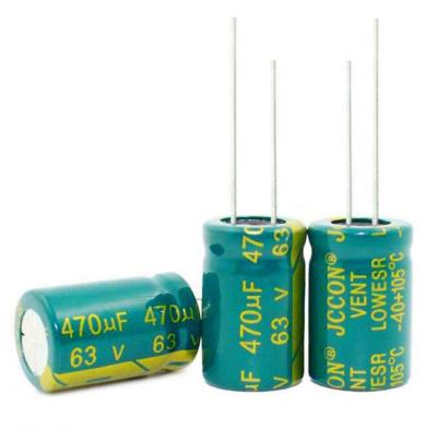 China Original Motor Run Capacitor 63V 470UF 13*21 Aluminum Electrolytic Capacitor For Fan Chaoyue 63V 470UF for sale