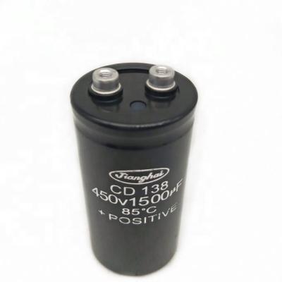 China Large Capacitor CD138 Screw Terminal Automotive Aluminum Electrolytic Capacitor 450V 1500UF Chaoyue for sale