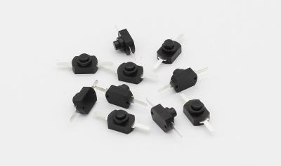 China All Kinds Of Electronic Products DC 30V 1A Black On Off Mini Push Button Switch For Electric Torch for sale