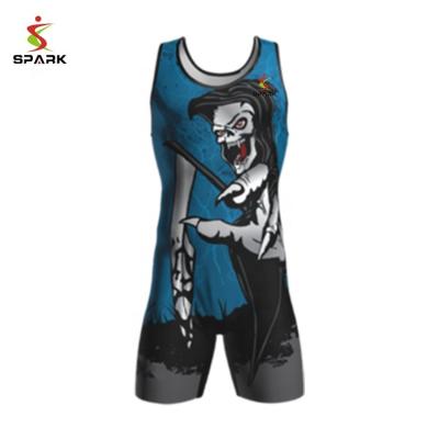 China 100% Polyester Wrestling Suit Dry Fit Wrestling Singlet for sale