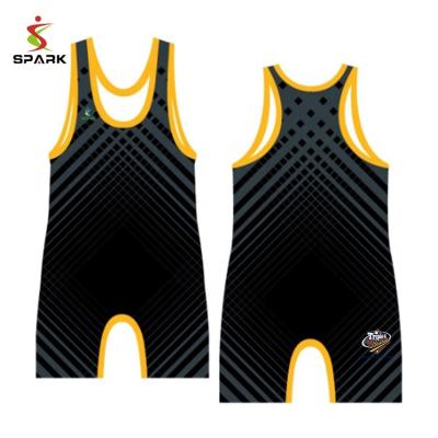 China 100% Polyester Custom Design You Own Sportswear Wrestling Singlets for sale