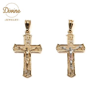 China TRENDY Jesus Cross Pendant 18k Gold Cross Pendant Charms From ChinaDivine Fashion Jewelry for sale