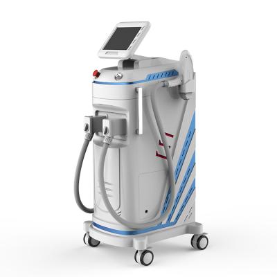 China Hair Removal 2021 L Double Diode Laser Cooling Titanium Soprano +ND YAG 2 IN 1 Machine for sale