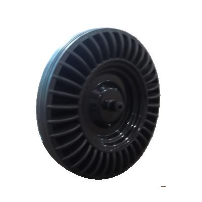 China Construction material shop 15 inch high quality solid rubber wheel for sale