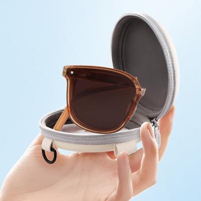 China 2022 Fashion Sunglasses Female Korean Folding Air Cushion Sunglasses Sunscreen Driving New Retro Trend Yang UV Mirror Soft Too for sale