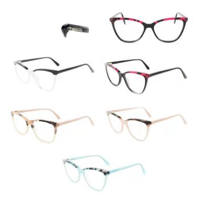 China Wholesale Fashion Trendy Custom Wholesale Fashion Acetate Glass Eyewear Frames Men Women Glass Eye Vintage Spectacle Glasses Frame for sale