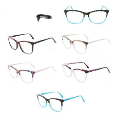 China Fashionable Optical Glasses For Women Acetate Metal Suit Many Color Options Monocle Frames for sale