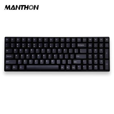 China Main Computer Keyboard 139 WOB PBT Cherry Profile Double Shot White Keycaps on Black Keycaps for Filco Cherry Ducky iKBC Mechanical Gaming Keyboard for sale