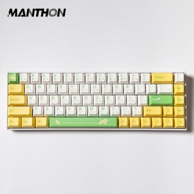 China Computer Keyboard 139 Keys Lemon Keycap Set Dye Sublimation ANSI Layout Keycap For Mechanical Gaming Keyboard Gateron Kailh Cherry MX Switch for sale