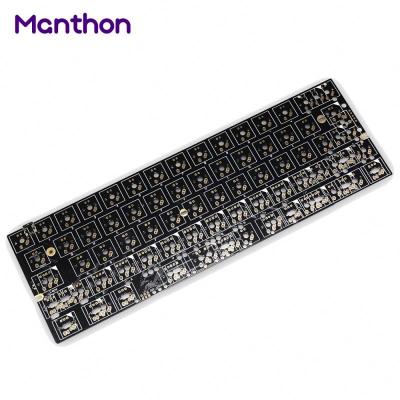 China 60%keyboard XD60 XD64 3.0 PCB Custom Keyboard Kit Mechanical PCB With Underglow RGB Gh60 60% Programmable Spacebar 60 Split Type C for sale