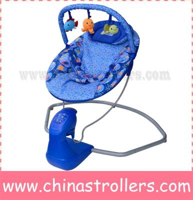 China Printed Fabric Electric Baby Rocking Chair Cradle for sale