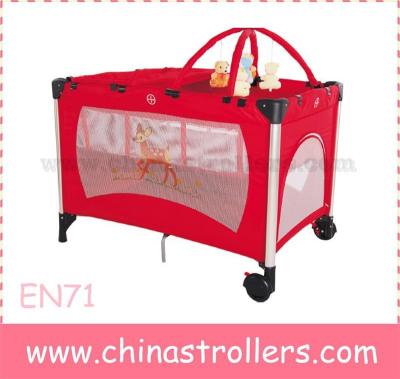 China Good price EN716 plastic factory making big baby playpen, baby cradle, baby play yard for sale